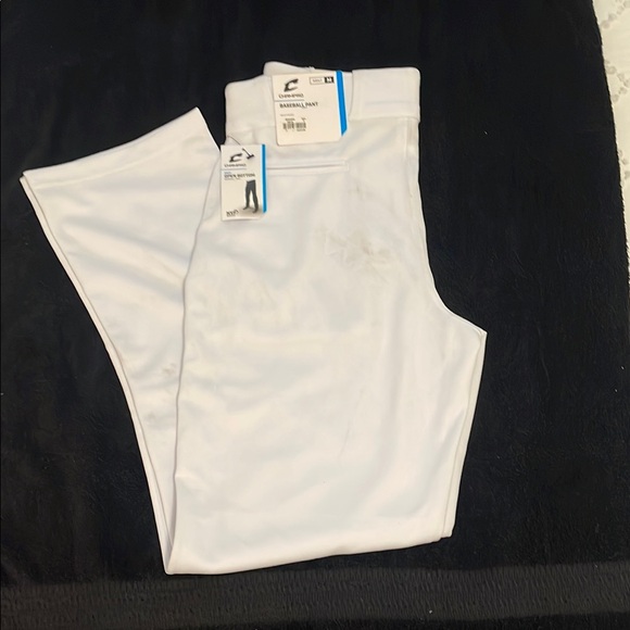 Champion White Baseball Pants open bottom NWT medium - Picture 1 of 13